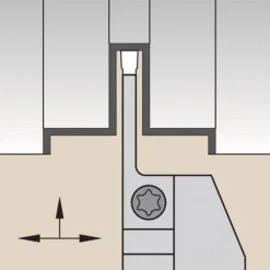 Indexable Grooving-Cutoff Toolholder: WMTSR163087, 0.118 to 1/8" Groove Width, 7/8" Max Depth of Cut, Right Hand