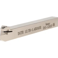 Indexable Grooving-Cutoff Toolholder: DGTR12.7B-1.4D24SH, 0.055 to 0.055" Groove Width, Right Hand