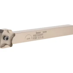Indexable Grooving-Cutoff Toolholder: PCHR 12.7-24, 0.0197 to 1/8" Groove Width, 0.256" Max Depth of Cut, Right Hand