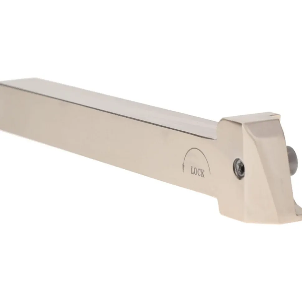 Indexable Grooving-Cutoff Toolholder: PCHR 12.7-24, 0.0197 to 1/8" Groove Width, 0.256" Max Depth of Cut, Right Hand