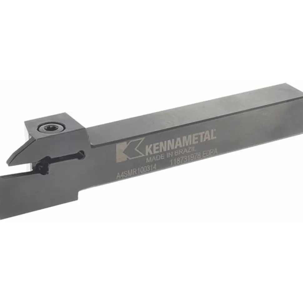 Indexable Grooving-Cutoff Toolholder: A4SMR100314, 3 mm Min Groove Width, 14 mm Max Depth of Cut, Right Hand
