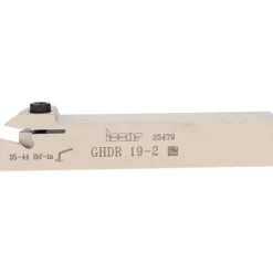 Indexable Grooving-Cutoff Toolholder: GHDR 19-2, 0.016 to 1/8