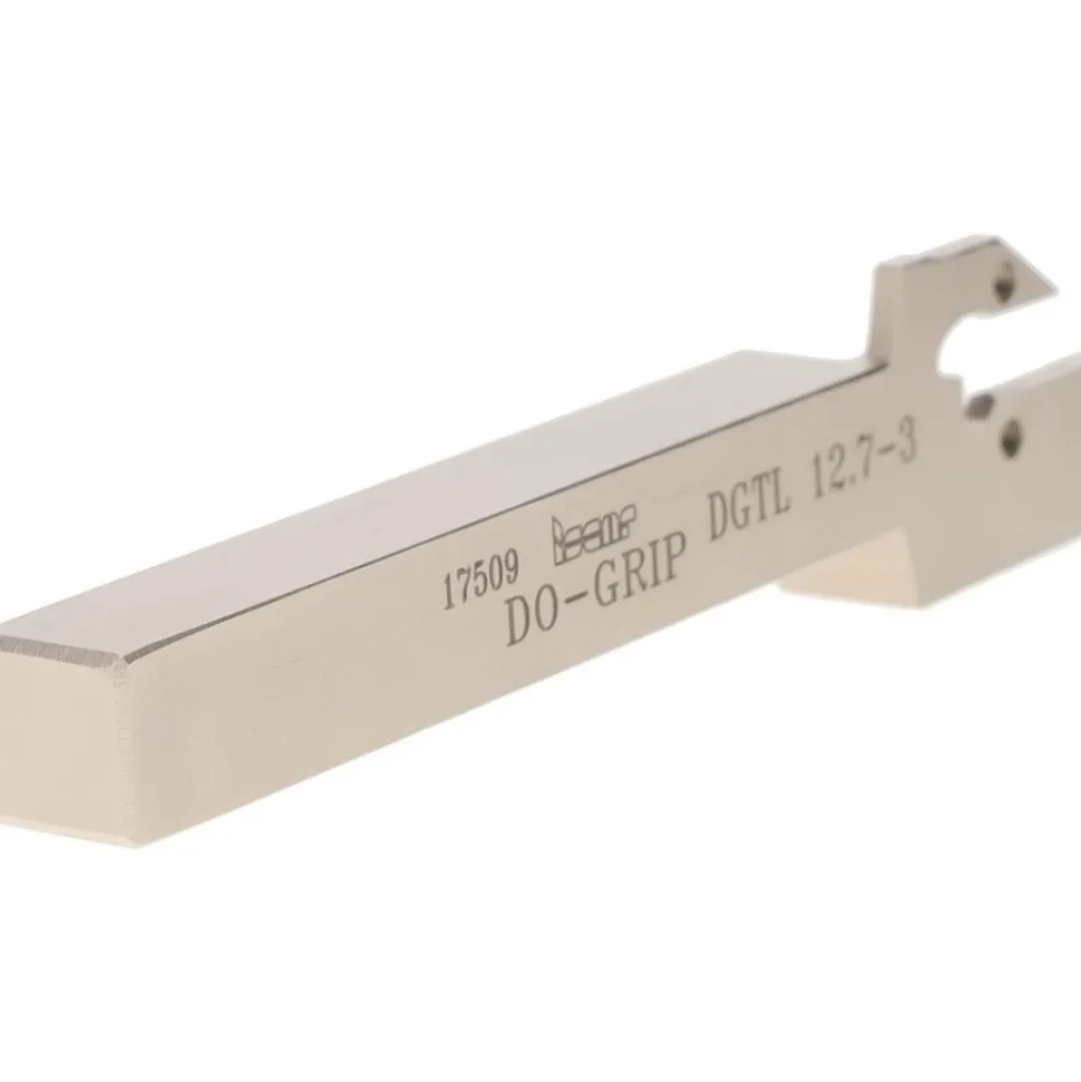 Indexable Grooving-Cutoff Toolholder: DGTL 12.7-3, 0.118 to 1/8" Groove Width, 0.69" Max Depth of Cut, Left Hand