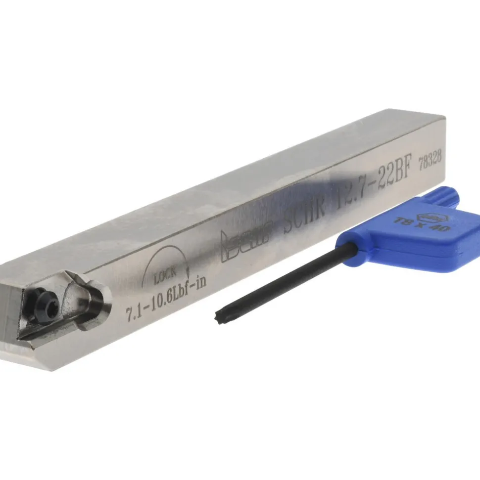 Indexable Grooving Toolholder: SCHR12.7-22BF, External, Right Hand