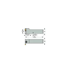 Indexable Grooving Toolholder: MAHPR 25.4, External, Right Hand