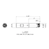 Indexable High-Feed End Mill: FFX4ED0.7532.0W0.7504, 3/4" Cut Dia, 3/4" Shank Dia, Weldon Flat Shank