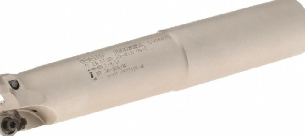 Indexable High-Feed End Mill: FF EW D1.00-3.0-W1.0, 1" Cut Dia, 1" Shank Dia, Weldon Flat Shank