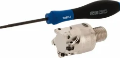 Indexable High-Feed End Mill: R2172101.2516RELP06.5a, 1" Cut Dia, Modular Connection Shank