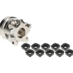 Indexable High-Feed Face Mills: Cutting Diameter (mm): 50.80; Cutting Diameter (Inch): 2