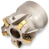 Indexable High-Feed Face Mill: 1.17 to 2" Cut Dia, 0.75" Arbor Hole