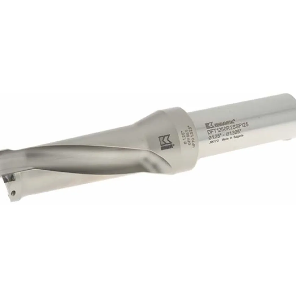 Indexable Insert Drill: DFT1250R2SSF125, 33.66 mm Max Dia, 79.50 mm Max Depth, 2.5xD