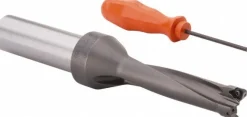 Indexable Insert Drill: DFT0750R4SSF100, 21.59 mm Max Dia, 76.20 mm Max Depth, 4xD