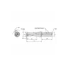 Indexable Insert Drill: DFT1219R2SSF125, 33.50 mm Max Dia, 2.5xD