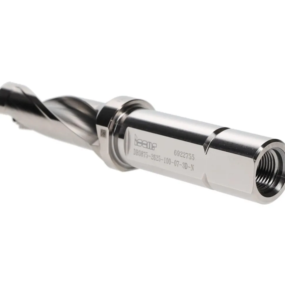 Indexable Insert Drill: DR0875-2625-100-07-3D, 7/8" Max Dia, 3xD, 1" Shank Dia