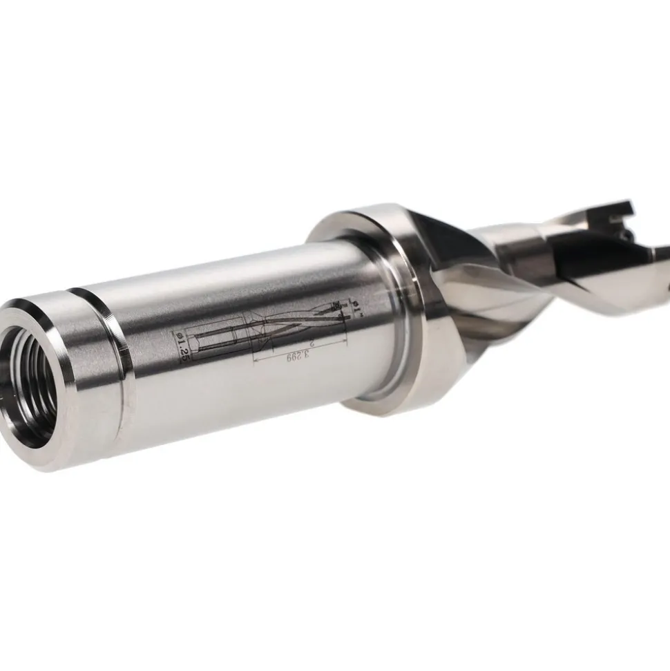 Indexable Insert Drill: DR1000-2000-125-09-2DN, 1" Max Dia, 2" Max Depth, 2xD, 1-1/4" Shank Dia