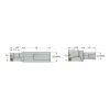 Indexable Insert Drill: DRM1000-1000-100-09-1D, 1" Max Dia, 1" Max Depth, 1xD, 1" Shank Dia