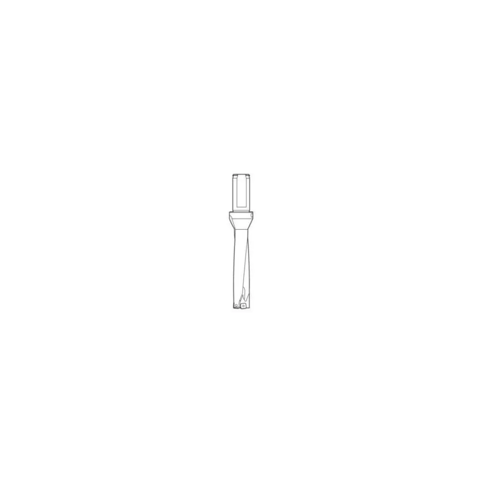 Indexable Insert Drill: SD524-1250-500-1500R7C, 1-1/4" Max Dia, 5" Max Depth, 4xD, 1-1/2" Shank Dia