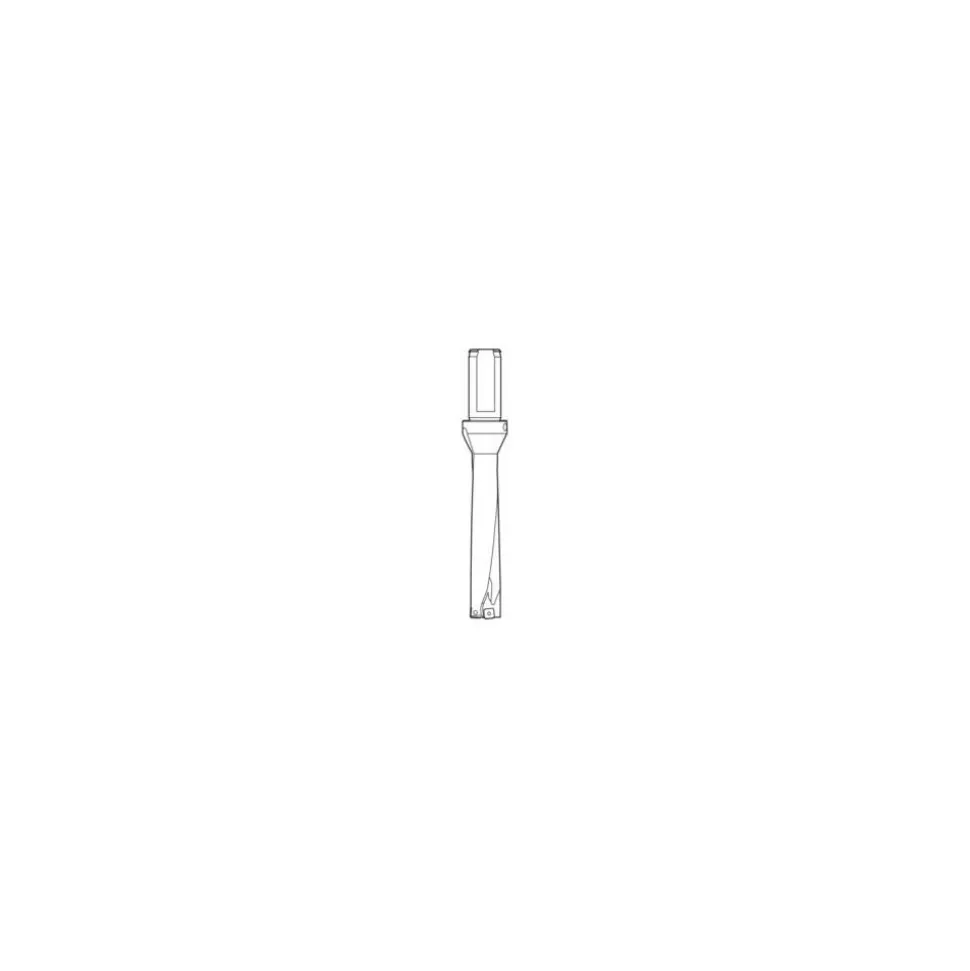 Indexable Insert Drill: SD525-0750-375-1000R7, 3/4" Max Dia, 3-3/4" Max Depth, 5xD, 1" Shank Dia