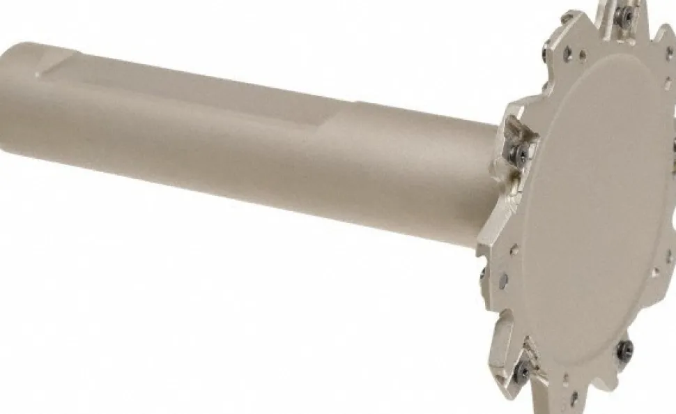Indexable Slotting Cutter: 1/8" Cutting Width, 2-1/2" Cutter Dia, Weldon Connection, 0.8750" Depth of Cut, 3/4" Shank Dia, Right Hand