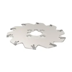 Indexable Slotting Cutter: 0.0490" Cutting Width, 3.9400" Cutter Dia, Arbor Connection, 1.1800" Depth of Cut, 1.0000" Hole Dia, 1.0000" Shank Dia
