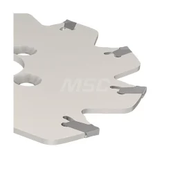 Indexable Slotting Cutter: 0.0490" Cutting Width, 3.9400" Cutter Dia, Arbor Connection, 1.1800" Depth of Cut, 1.0000" Hole Dia, 1.0000" Shank Dia