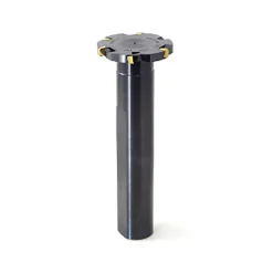 Indexable Slotting Cutter: 1/2" Cutting Width, 3" Cutter Dia, Shank Connection, 0.8700" Depth of Cut, 1-1/4" Shank Dia, 5.7500" Shank Length, Neutral