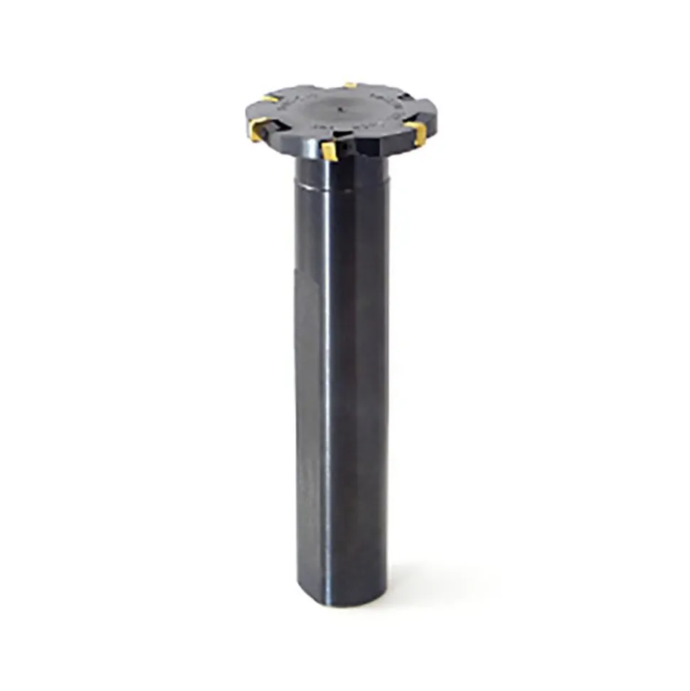 Indexable Slotting Cutter: 1/2" Cutting Width, 3" Cutter Dia, Shank Connection, 0.8700" Depth of Cut, 1-1/4" Shank Dia, 5.7500" Shank Length, Neutral