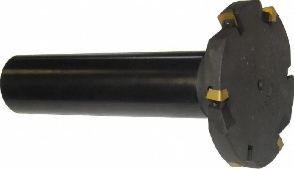 Indexable Slotting Cutter: 1/2" Cutting Width, 3" Cutter Dia, Shank Connection, 0.8700" Depth of Cut, 1-1/4" Shank Dia, 5.7500" Shank Length, Neutral