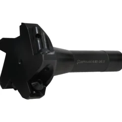 Indexable Square-Shoulder End Mill: 3"XR8 SHK, 3" Cut Dia, 0.656" Max Depth of Cut, R8 R8 Shank