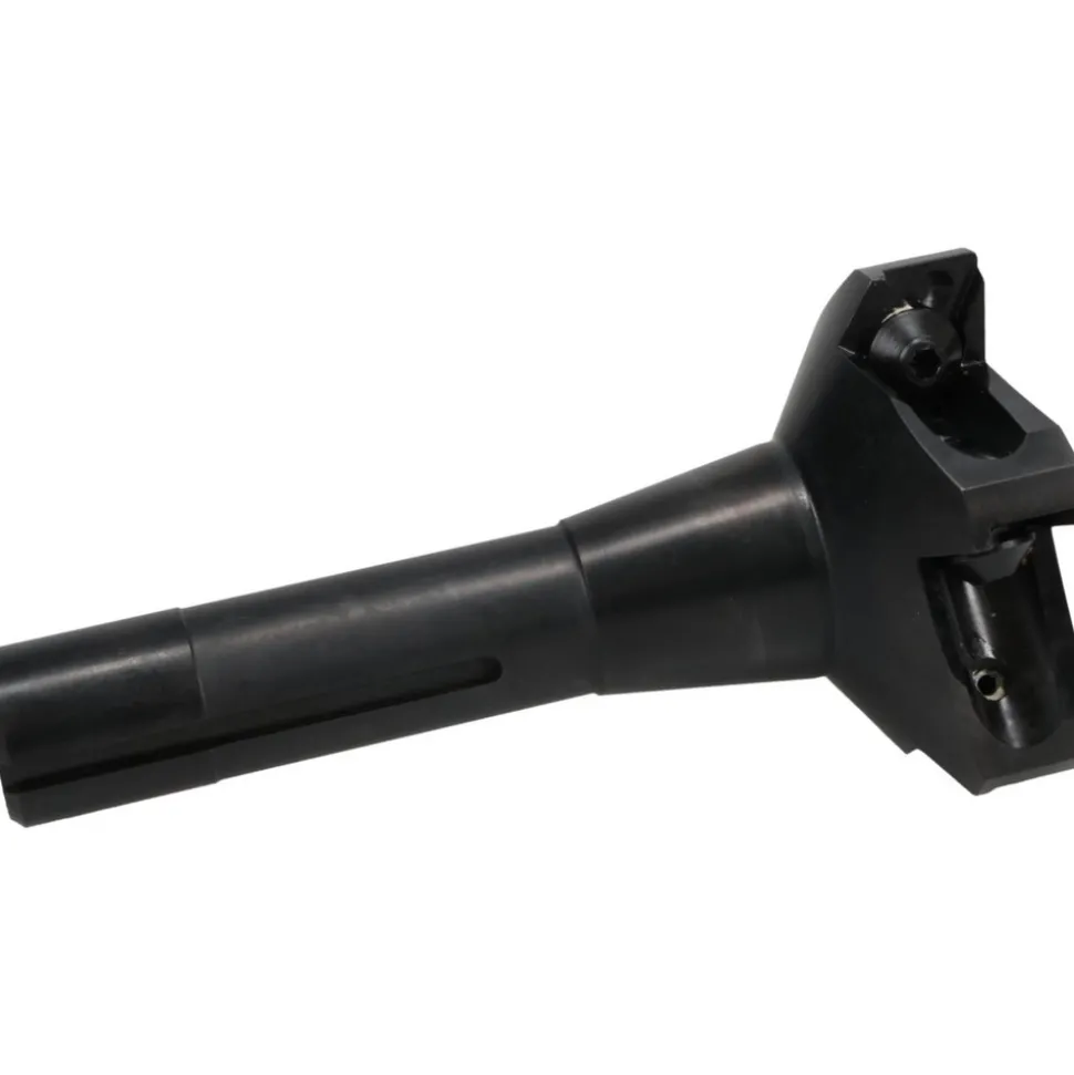 Indexable Square-Shoulder End Mill: 3"XR8 SHK, 3" Cut Dia, 0.656" Max Depth of Cut, R8 R8 Shank