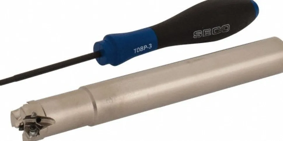 Indexable Square-Shoulder End Mill: R217.96-00.750-0-04-3A, 3/4" Cut Dia, 0.157" Max Depth of Cut, 3/4" Dia Cylindrical Shank