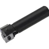 Indexable Square-Shoulder End Mill: 1X3/4X3.38 2FL, 1" Cut Dia, 0.64" Max Depth of Cut, 3/4" Dia Weldon Flat Shank