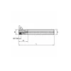 Indexable Square-Shoulder End Mill: M4D100L1104C100L450, 1" Cut Dia, 11 mm Max Depth of Cut, 1" Dia Cylindrical Shank