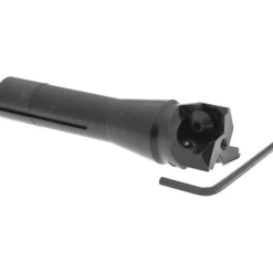 Indexable Square-Shoulder End Mill: 1-1/2XR8 SHK, 1-1/2" Cut Dia, 0.656" Max Depth of Cut, R8 R8 Shank