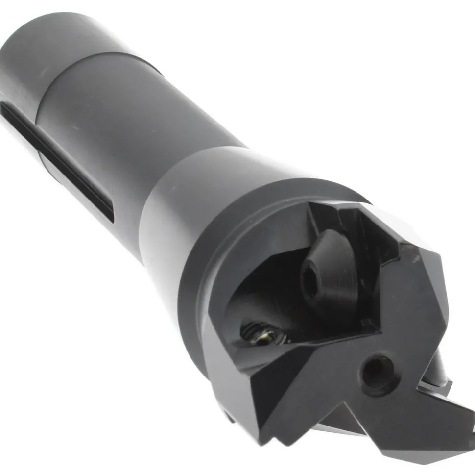 Indexable Square-Shoulder End Mill: 1-1/2XR8 SHK, 1-1/2" Cut Dia, 0.656" Max Depth of Cut, R8 R8 Shank