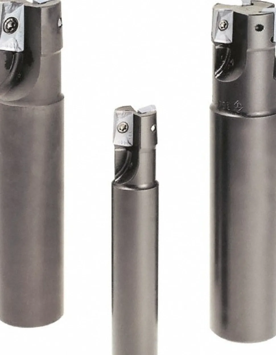 Indexable Square-Shoulder End Mill: EPS11050RSU, 1/2" Cut Dia, 0.433" Max Depth of Cut, 5/8" Dia Weldon Flat Shank