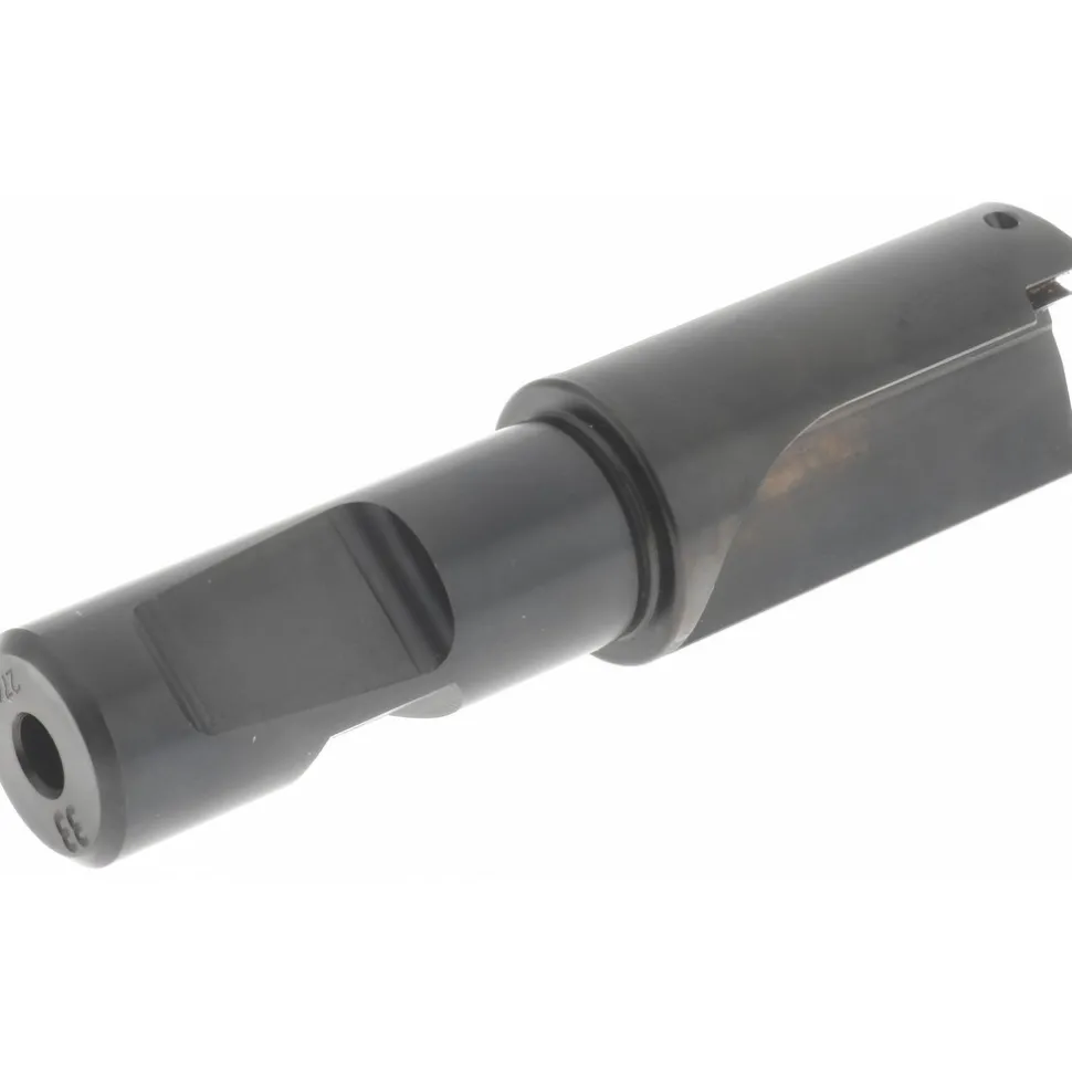 Indexable Square-Shoulder End Mill: KICR100SP3034C, 1" Cut Dia, 8.64 mm Max Depth of Cut, 3/4" Dia Weldon Flat Shank