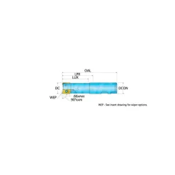 Indexable Square-Shoulder End Mill: 12J1E-1001780R01, 1" Cut Dia, 0.66" Max Depth of Cut, 1" Dia Weldon Flat Shank