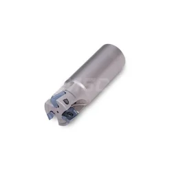 Indexable Square-Shoulder End Mill: 12J1E-1001780R01, 1" Cut Dia, 0.66" Max Depth of Cut, 1" Dia Weldon Flat Shank