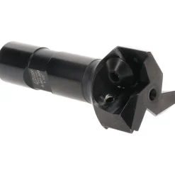 Indexable Square-Shoulder End Mill: 1-1/2X3/4" SHK, 1-1/2" Cut Dia, 0.656" Max Depth of Cut, 3/4" Dia Weldon Flat Shank
