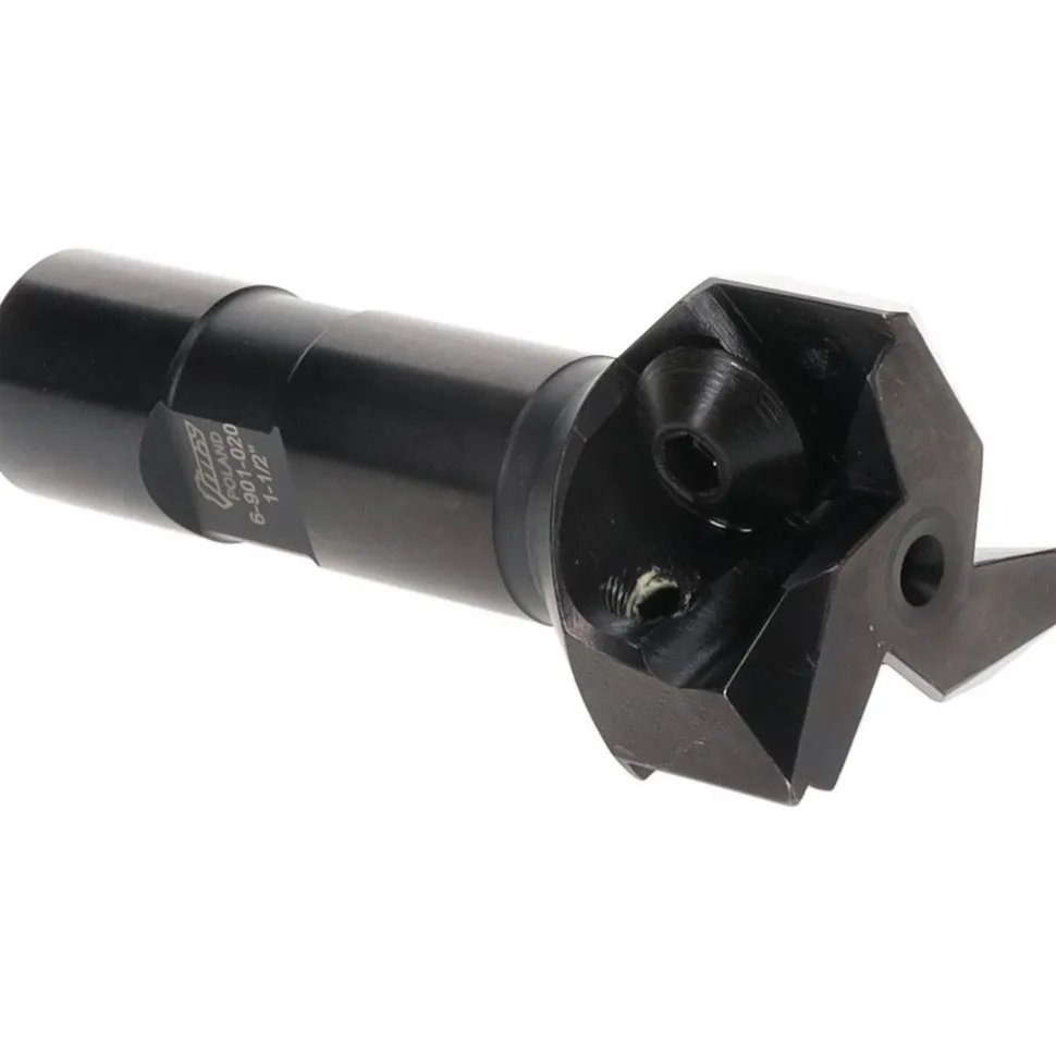 Indexable Square-Shoulder End Mill: 1-1/2X3/4" SHK, 1-1/2" Cut Dia, 0.656" Max Depth of Cut, 3/4" Dia Weldon Flat Shank