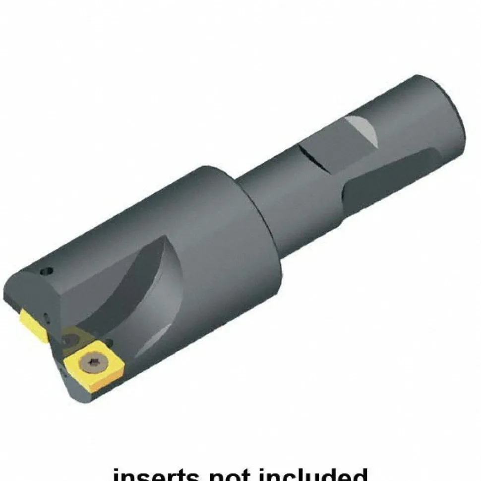 Indexable Square-Shoulder End Mill: KICR062SD260253C, 5/8" Cut Dia, 7.11 mm Max Depth of Cut, 5/8" Dia Weldon Flat Shank
