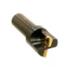 Indexable Square-Shoulder End Mill: .750 X .750 SH.DRM-030, 3/4" Cut Dia, 0.34" Max Depth of Cut, 3/4" Dia Flatted Shank