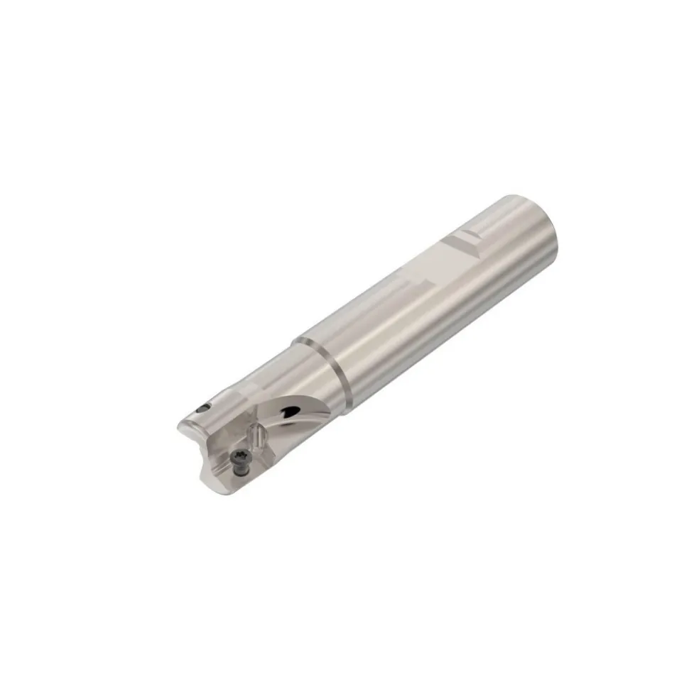 Indexable Square-Shoulder End Mill: R217.69-00.625-3-10-2A, 5/8" Cut Dia, 0.354" Max Depth of Cut, 5/8" Dia Weldon Flat Shank