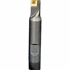 Indexable Square-Shoulder End Mill: E90X-D.75-W.75-06, 3/4" Cut Dia, 0.22" Max Depth of Cut, 3/4" Dia Weldon Flat Shank
