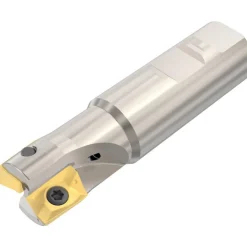 Indexable Square-Shoulder End Mill: R217.69-01.00-3-18-2AN, 1" Cut Dia, 0.669" Max Depth of Cut, 1" Dia Weldon Flat Shank