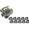 Indexable Square-Shoulder Face Mill: 11PC 40279903&ACP35M, 2-1/2'' Cut Dia, 0.7500" Arbor Hole Dia, 0.4724" Max Cutting Depth