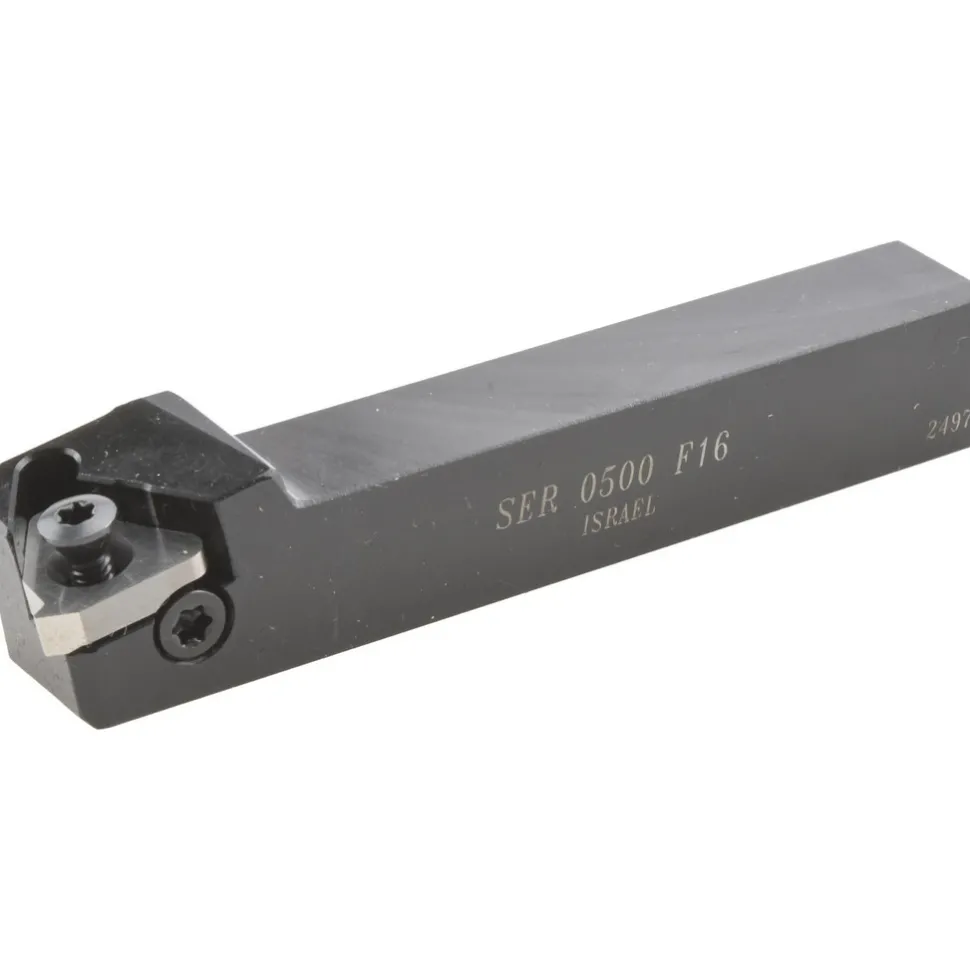 Indexable Threading Toolholder: External, Right Hand, 1/2 x 1/2" Shank