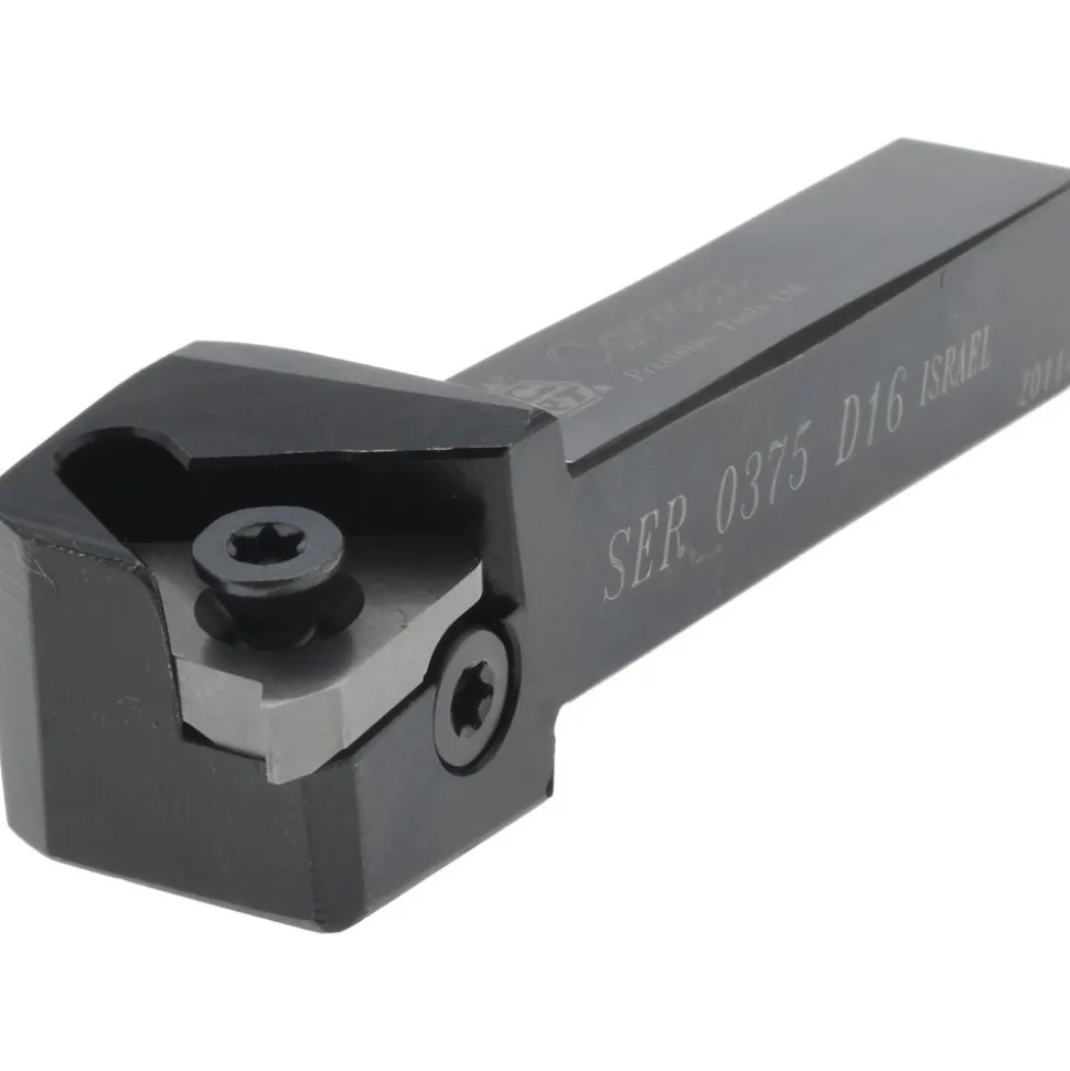 Indexable Threading Toolholder: External, Right Hand, 0.38 x 3/8" Shank