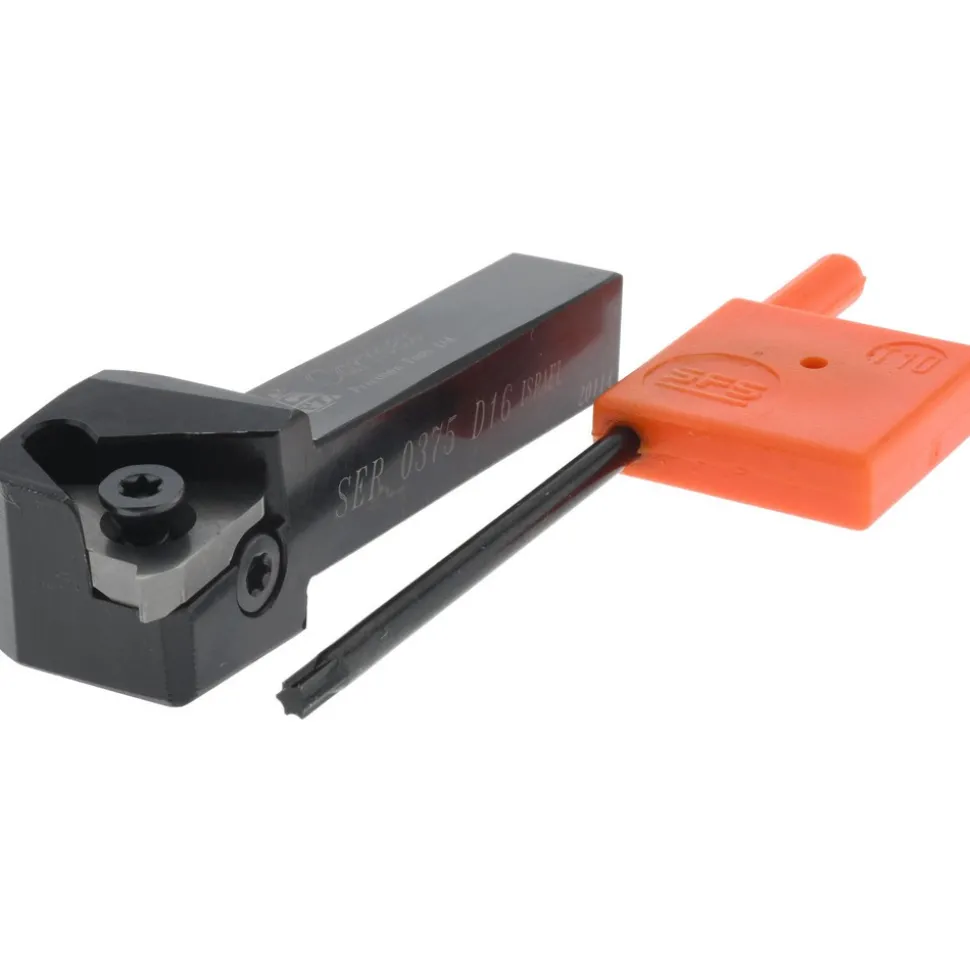 Indexable Threading Toolholder: External, Right Hand, 0.38 x 3/8" Shank